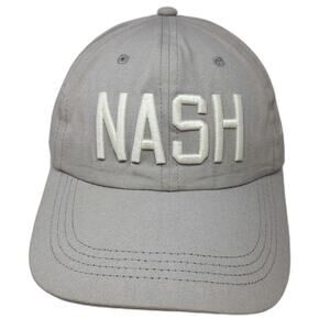 The Nash Collection Baseball Cap Gray One Size NASH Ally Embroidery Cotton Hat